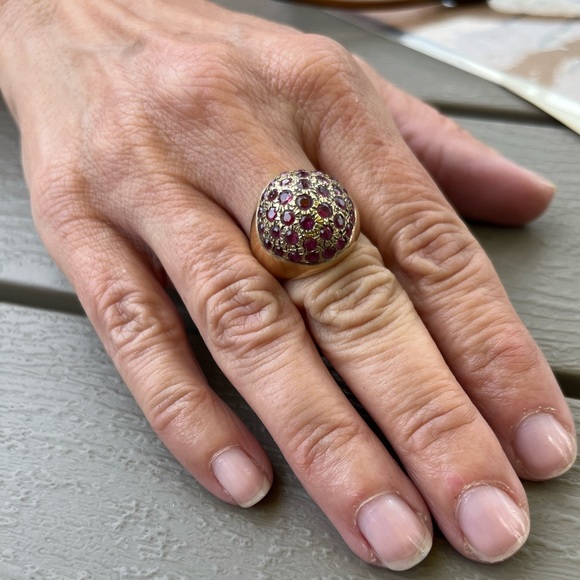 14K Gold Ruby Estate Ring - Picture 11 of 16